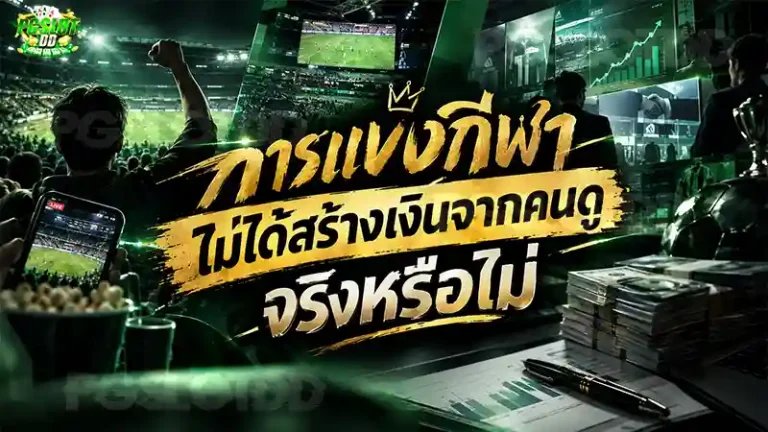 การแข่งกีฬา ไม่ได้สร้างเงินจากคนดู จริงหรือไม่