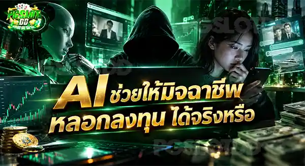 AI ช่วยให้มิจฉาชีพ หลอกลงทุน ได้จริงหรือ